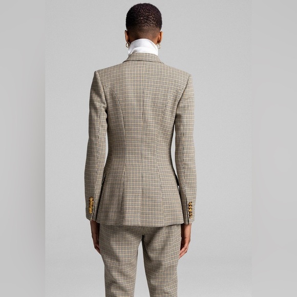 A.L.C. Double-Breasted Sedgwick Houndstooth Plaid Blazer - Size US 4 - Picture 8 of 15